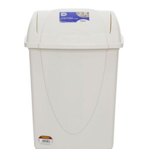 White Swing Lid Bin