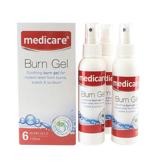 Soothing Gel for instant relief from burns, scalds & sunburn.