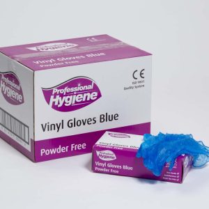 Vinyl Blue Powderfree Gloves