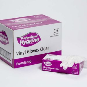 Vinyl Clear Powdered Gloves