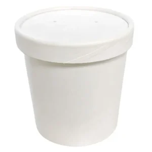 SOUP CUP + LID COMBO PAPER 250PCS 12oz