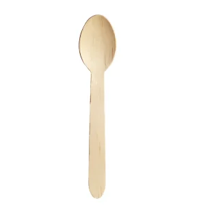 GREEN SPIRIT WOODEN DESSERT SPOON 10X100