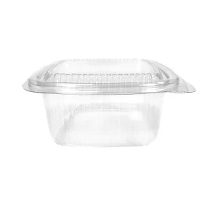 SQUARE SALAD CONTAINER HINGED 250CC 500S