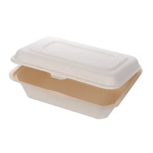 BAGASSE 7X5X2.5 CLAMSHELL BOX 300PC