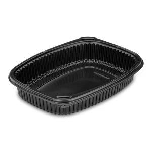 2 COMPARTMENT MICROWAVEABLE CLEAR LIDS 36OZ 320PCS
